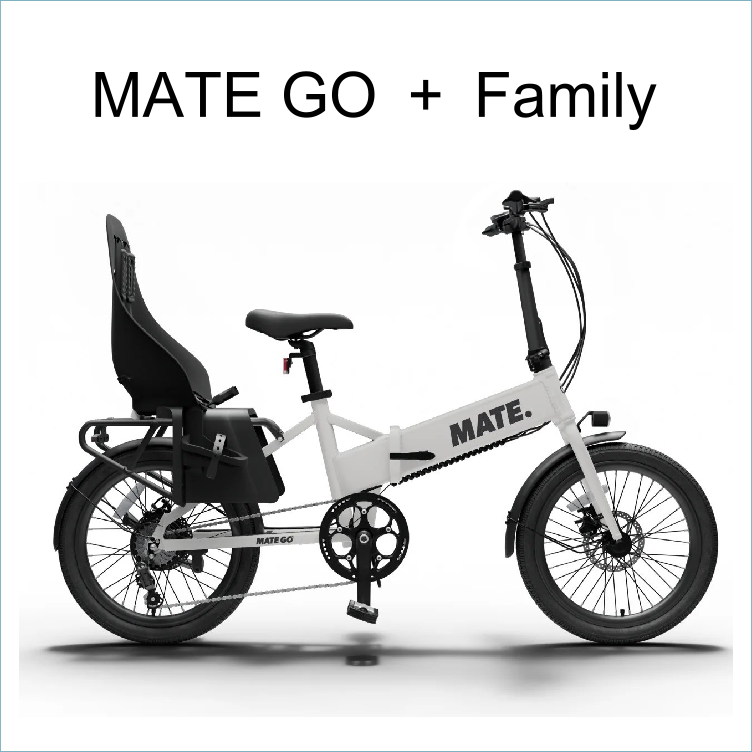 MATE 電動アシスト自転車 ホワイト 電動アシスト車】MATE GO⁺ Family（OGK） ホワイト - 滝山スズキ